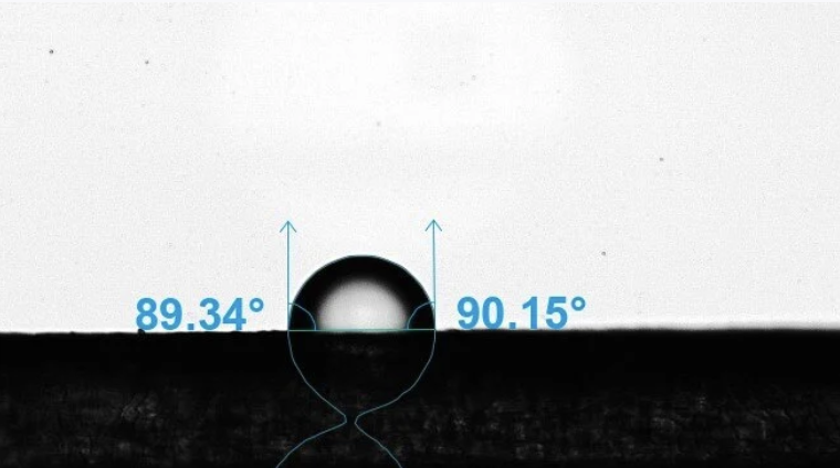 sessile method for contact angle measurement